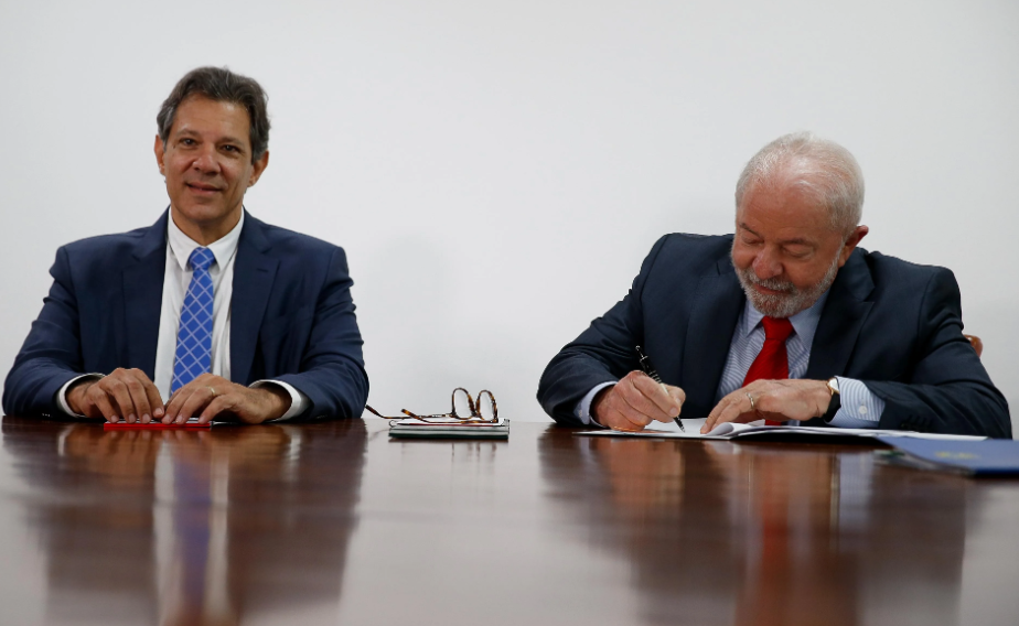 Ministro da Fazenda Fernando Haddad e Presidente Lula/ Imagem da web